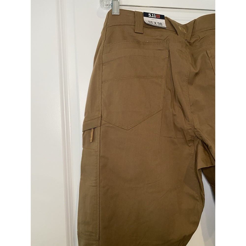 5.11 Tactical Men's Apex Flex Tac Brown Cargo Pants 36x30 *NWT* - Picture 7 of 10